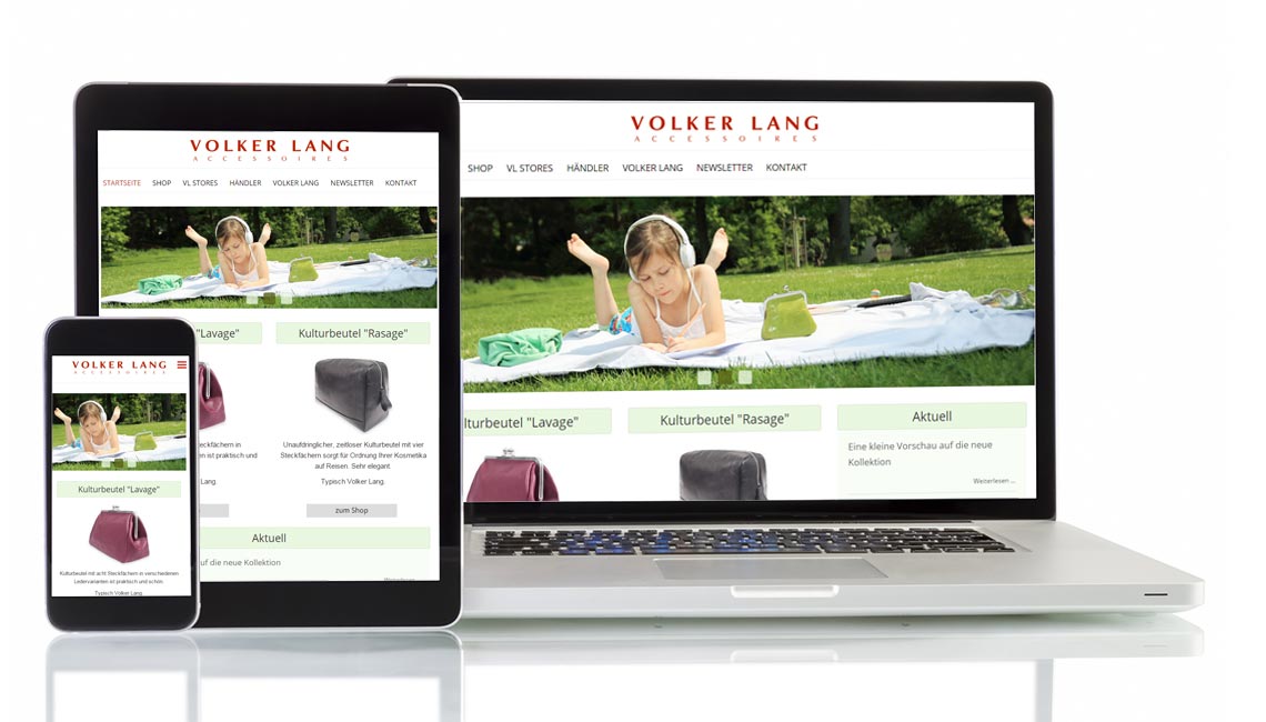 Volker responsive Webseite